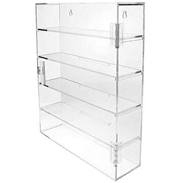 Ikee Design Acrylic 5-Tier Display Case for Collectibles