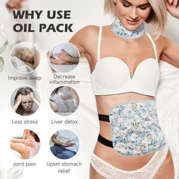 Pedobi 2 Pack Castor Oil Pack Wrap, Reusable Organic Castor Oil Pack Kit for Liver Detox, Castor Oil...