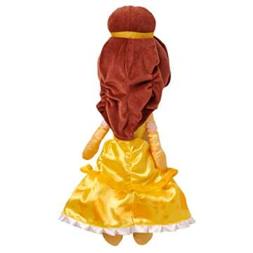 Disney Store Official Princess Plush Doll (Belle from Beauty and The Beast) Medium 14 Inches, Princess Dolls with Embroidered Features, Plush Toys, Princess Toys for Girls
