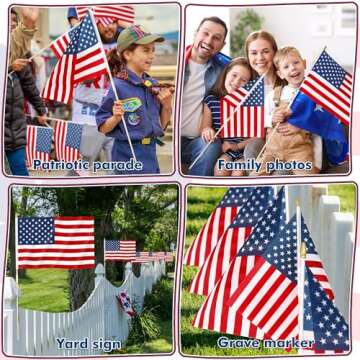 12 American Flags for Outdoor Celebrations and Decor