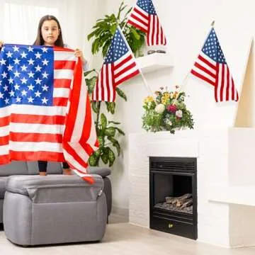 12 American Flags for Outdoor Celebrations and Decor