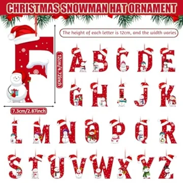 Charming Alphabet Christmas Ornaments for Your Tree