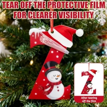 Charming Alphabet Christmas Ornaments for Your Tree