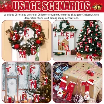 Charming Alphabet Christmas Ornaments for Your Tree