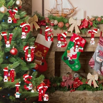 Charming Alphabet Christmas Ornaments for Your Tree