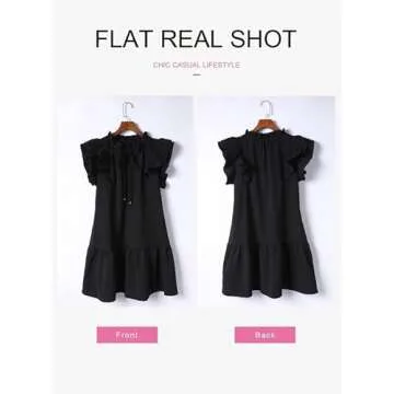 Shop Dokotoo Summer Dress with Side Pockets and Ruffles