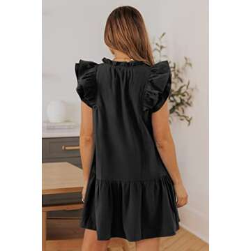 Shop Dokotoo Summer Dress with Side Pockets and Ruffles