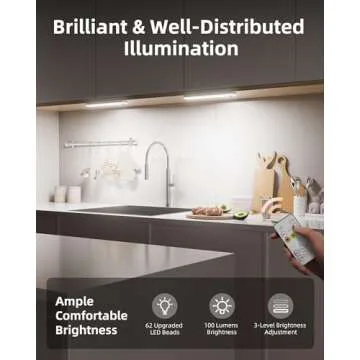 EZVALO Under Cabinet Lighting - Motion Sensor LED