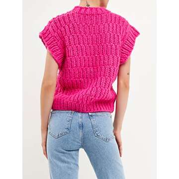 English Factory Women's Oversized Knit Sweater Vest