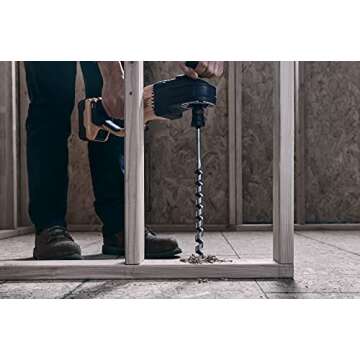 Irwin Tools 3043006 9/16" x 17" WeldTec Ship Auger, Silver