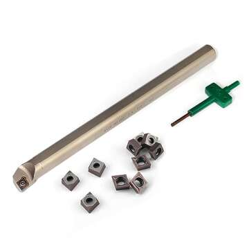 YUFUTOL 3/4" x 10" Indexable Boring Bar with Inserts