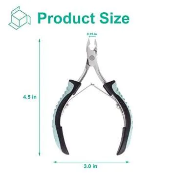 IVON Cuticle Trimmer, Non-Slip Professional Cuticle Nipper Stainless Steel Cutter
