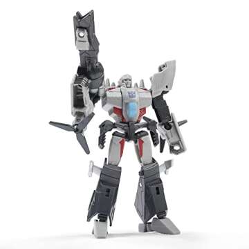 Transformers Toys EarthSpark Warrior Class Megatron Action Figure, 5-Inch, Robot Toys for Kids Ages 6 and Up