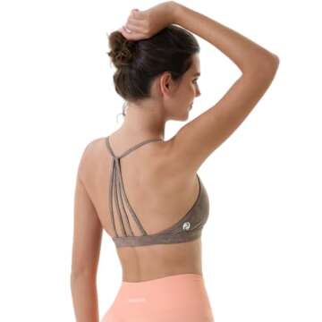 AUROLA Mercury Workout Sports Bras Women Athletic Removable Padded Backless Strapy Gym Yoga Crop Top