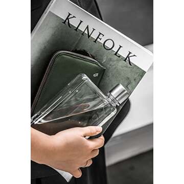 A6 memobottle - Stylish Flat Water Bottle for Your Bag