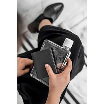 A6 memobottle - Stylish Flat Water Bottle for Your Bag
