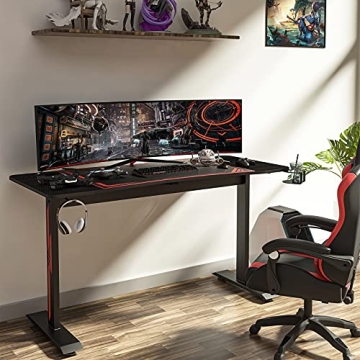 Sleepmax 63 Inch Gaming Desk for Ultimate Gamer Setup