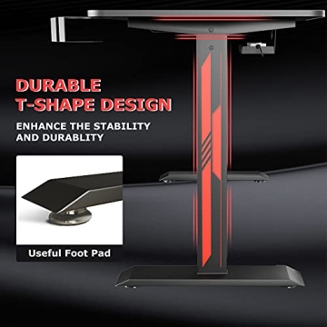 Sleepmax 63 Inch Gaming Desk for Ultimate Gamer Setup