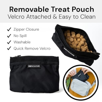 Stylish Dog Training Treat Pouch | Washable & Functional