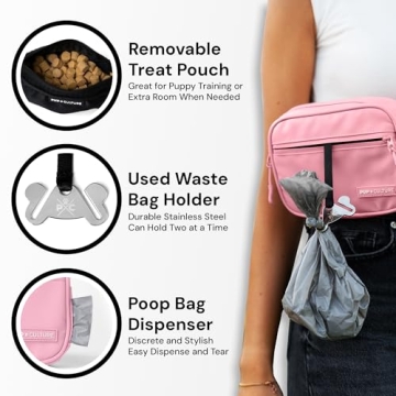 Stylish Dog Training Treat Pouch | Washable & Functional