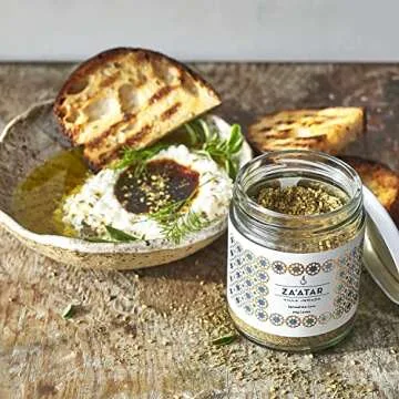 Villa Jerada, Za'atar with Hyssop (Zaatar/Zatar/Zahtar), Premium Middle Eastern Spice Blend, 3.2 oz ...