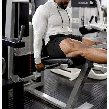 EVERWORTH Men's Athletic Shorts Gym Workout Short Shorts Casual Shorts Running Bodybuilding 5 Inch Inseam Shorts BlueBK US M