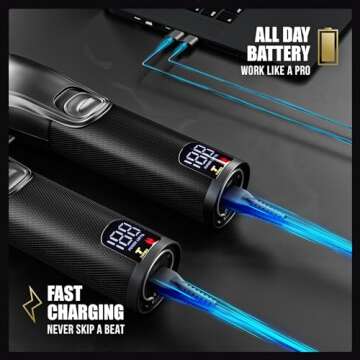 Novah Professional Hair Clippers for Men, Professional Barber Clippers, Electric Mens Cordless Hair Clippers for Barbers Haircut Kit Fade, Maquina de Cortar Cabello