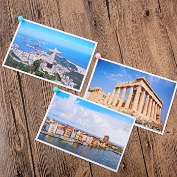 Vibrant Shappy Big Head Push Pins - 100 Colorful Tacks