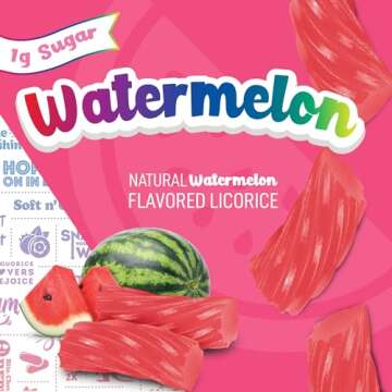 Wiley Wallaby Gluten Free Low Sugar Watermelon Licorice