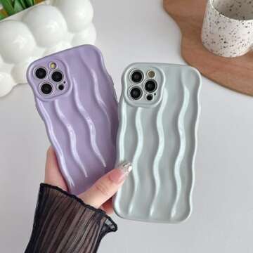 Stylish Caseative Water Ripple iPhone 12 Pro Case - Grey