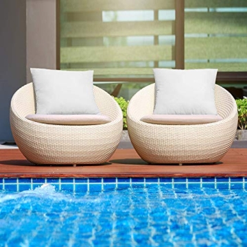 MIULEE 18x18 Outdoor Pillow Inserts for Ultimate Comfort
