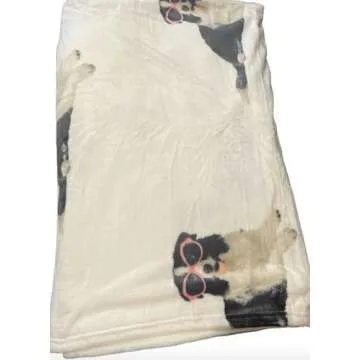 Fun Print French Bulldogs Fleece Throw Blanket - Cozy Comfort