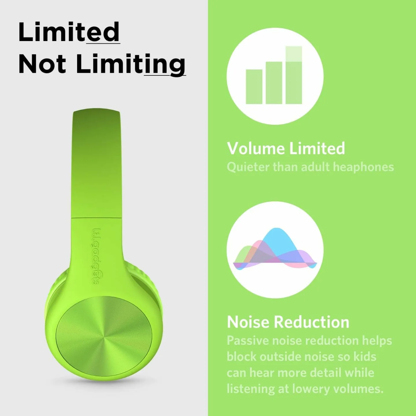 LilGadgets Connect+ Pro Kids Headphones with Mic
