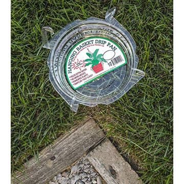 Curtis Wagner 10" Hanging Basket Drip Pans - 10 Pack for Plant Care
