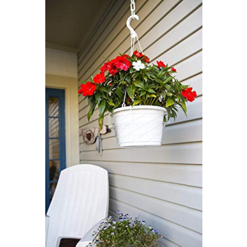 Curtis Wagner 10" Hanging Basket Drip Pans - 10 Pack for Plant Care