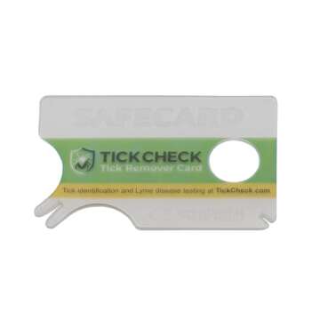 Tick Remover Card - Wallet Sized Tick Removal Tool with Free Tick ID Card & Testing Information - for People, Dogs, Cats (1 Pack)