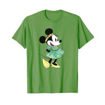 Celebrate St. Patrick's Day with Minnie Mouse Shamrock T-Shirt