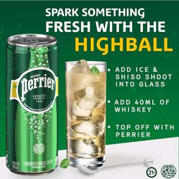 Perrier Sparkling Water, 24-Pack of 11.15 Fl Oz Cans