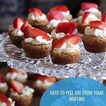 White Mini Baking Cups - 300-Pack for Delicious Treats