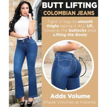 Stylish Butt Lifting Colombian Jeans for Women