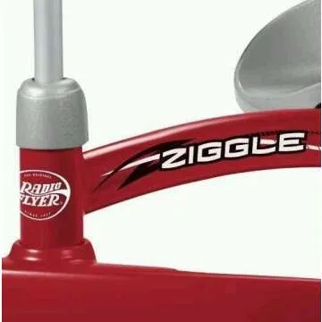 Radio Flyer Ziggle, Red Kids Wiggle Car, Ride On Toy For Ages 3-8, Large