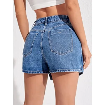 Stylish WDIRARA High Waisted Denim Skort for Women
