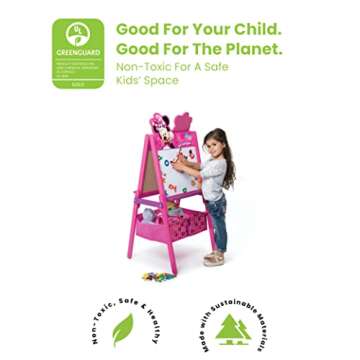 Delta Children Minnie Mouse Kids Easel – Double-Sided Creativity