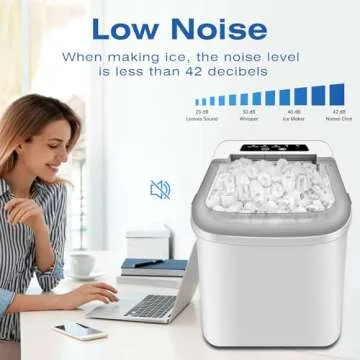Portable Ice Maker Producing Ice in 6 Mins - MYETASSER