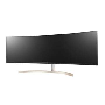 LG 49WL95C-WY 32:9 UltraWide Monitor 49" Dual DQHD (5120 x 1440) Curved IPS Display, HDR10, USB Type-C with 85W PD, sRGB 99% Color Gamut, Height/Swivel/Tilt Adjustable Stand - Black and Silver