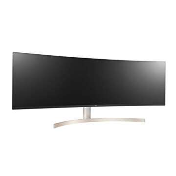 LG 49WL95C-WY 32:9 UltraWide Monitor 49" Dual DQHD (5120 x 1440) Curved IPS Display, HDR10, USB Type-C with 85W PD, sRGB 99% Color Gamut, Height/Swivel/Tilt Adjustable Stand - Black and Silver