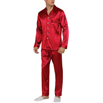 YIMANIE Men's Satin Pajamas Set - Luxurious Sleepwear for Modern Men