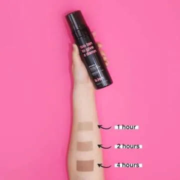 b.tan Ultra Dark Self Tanner Mousse | Too Tan - Best, 1 Hour Express Sunless Tanning Foam, Gold Bronzing Glow, No Fake Tan Smell, Face & Body, Vegan, Cruelty & Paraben Free, 6.7 Fl Oz