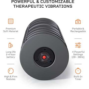Vibrating Foam Roller for Muscle Recovery and Massage