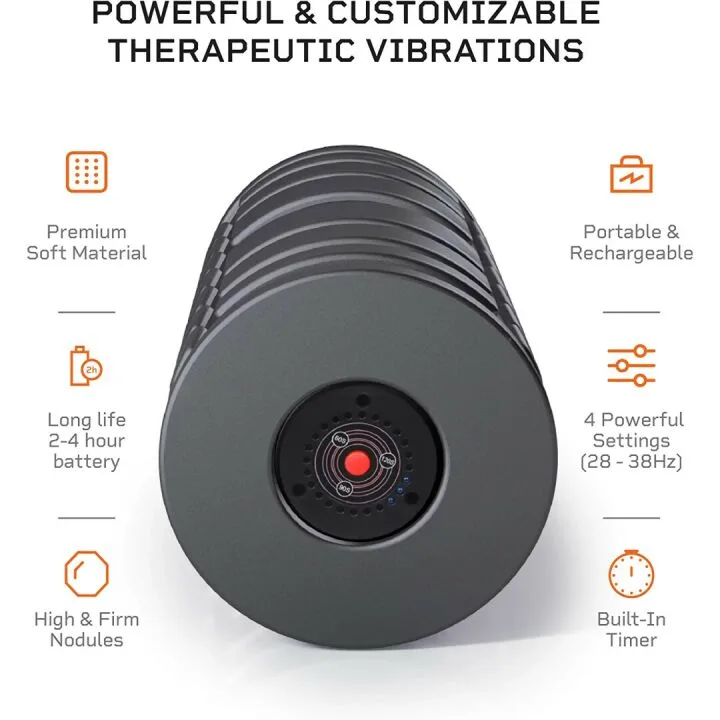 Vibrating Foam Roller for Muscle Recovery and Massage
